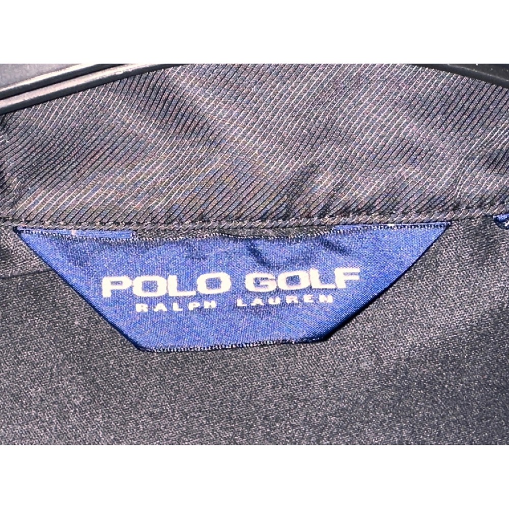 Polo Golf Ralph Lauren Mens Black Quarter Zip Vest Performance Shell-- Size M